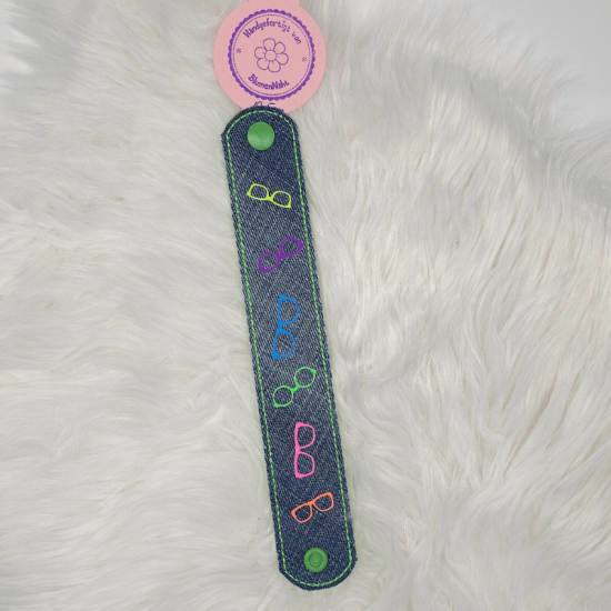 Jeans Armband Neon-Brillen - 19,5cm - No 24